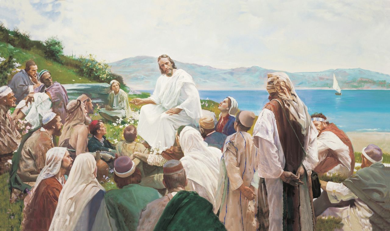 Jesus Christus hält die Bergpredigt – Lehren aus der Bibel für uns