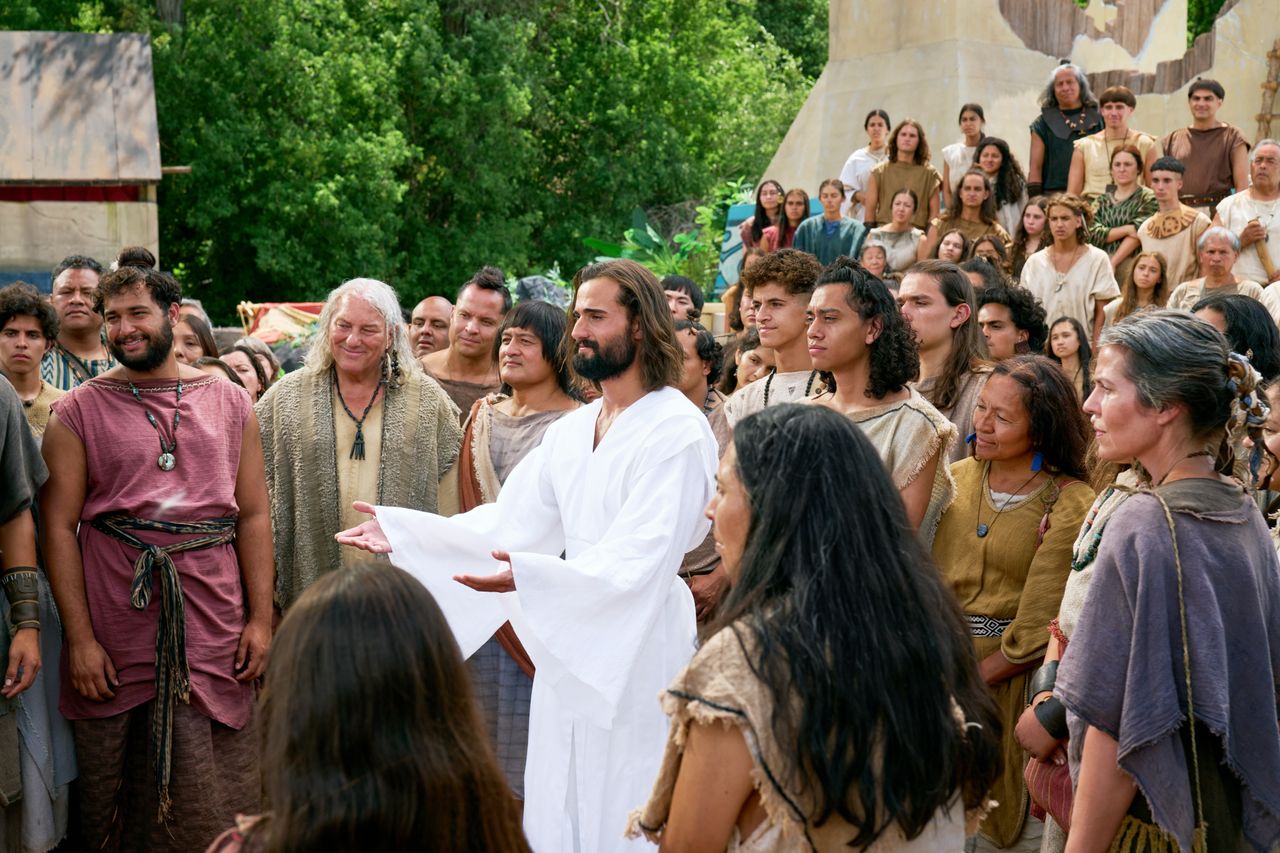 Jesus Christus erscheint den Menschen im alten Amerika